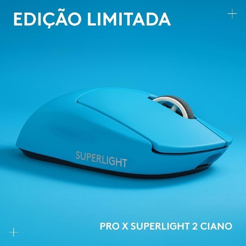 Mouse Gamer Sem Fio Logitech G PRO X SUPERLIGHT 2 com Tecnologia LIGHTSPEED - Ultraleve com 60g