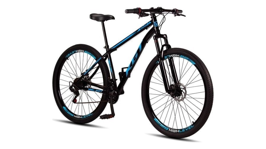 Bicicleta Aro 29 KGT Shift Aço Carbono Freios a Disco 21 Marchas Suspensão Diant