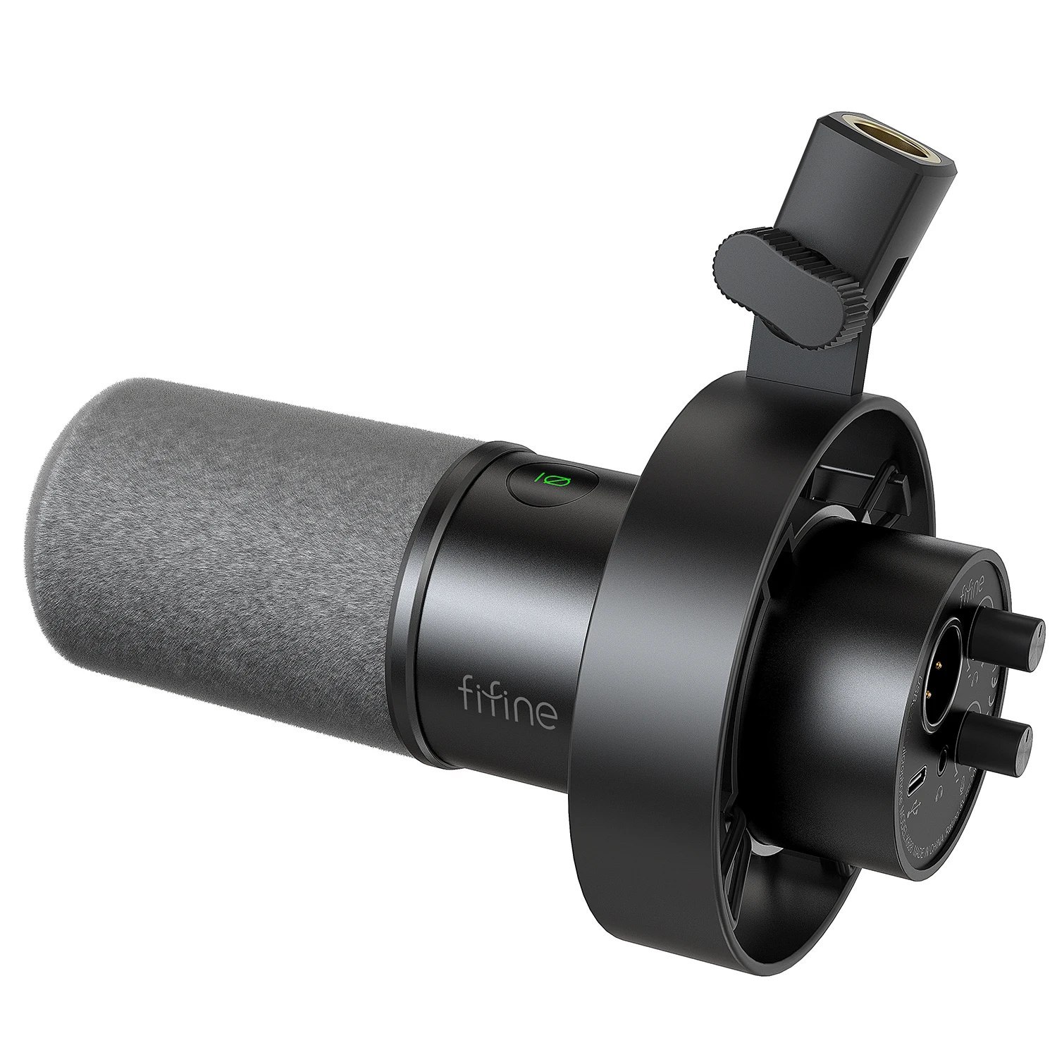 Microfone K688 dinâmico XLR de gravação FIFINE com monitoramento em tempo real