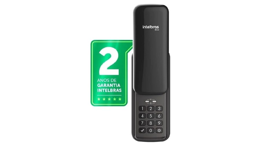 Fechadura Digital Para Uso Interno e Externo FR 10 Preto Intelbras