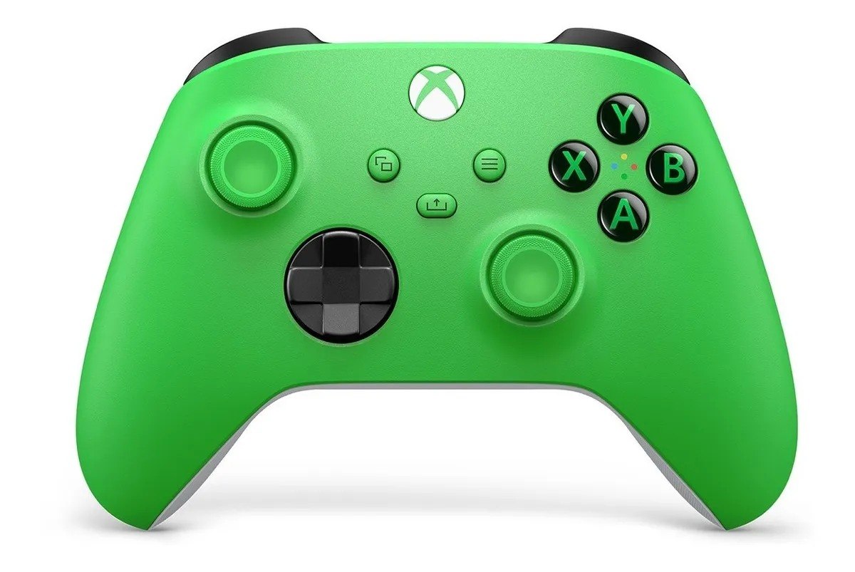 Controle Sem Fio Microsoft Xbox Series X|S Velocity Green para Xbox One e PC