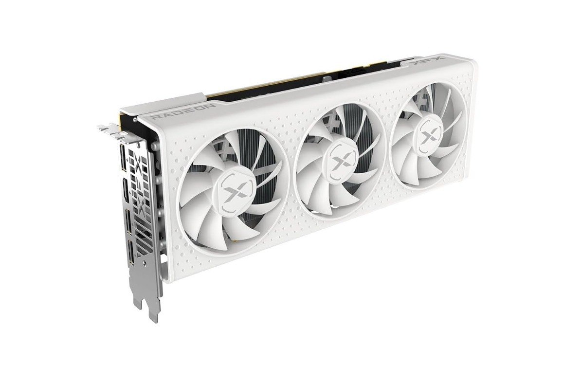 Placa de Vídeo XFX Speedster QICK308 Radeon RX 7600 White AMD Edition, 8GB, GDDR6, 128-bit - RX-76PQICKWY