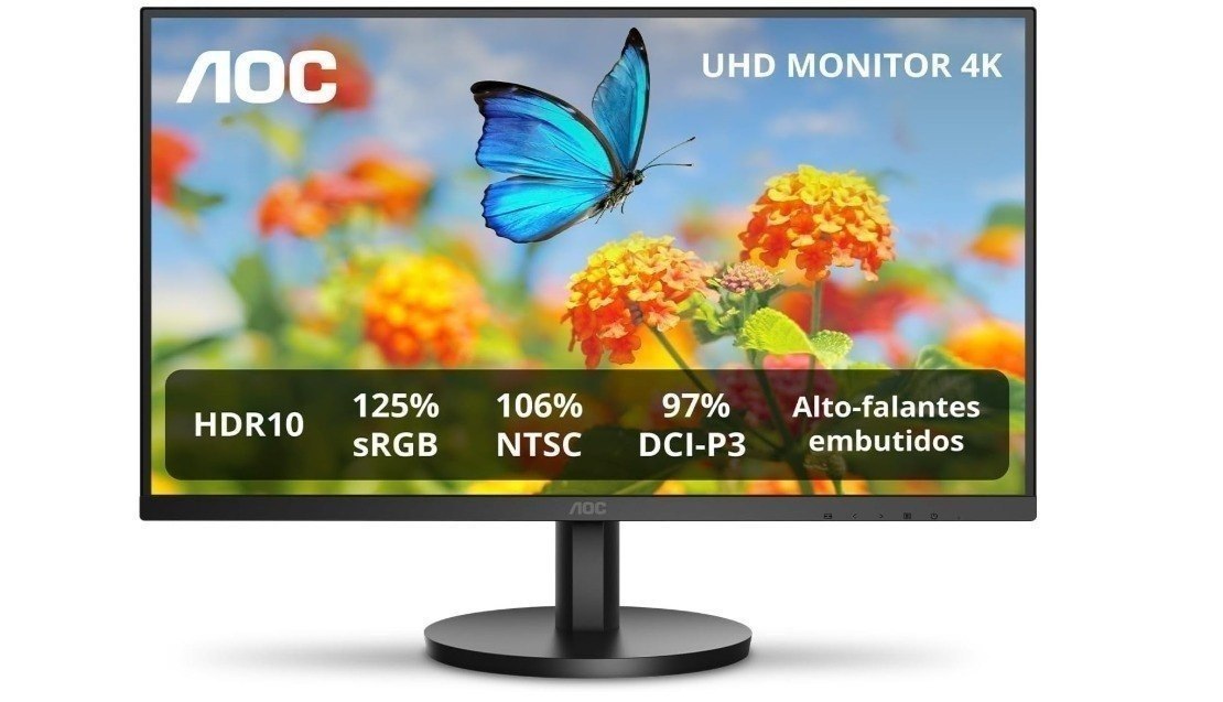 Monitor AOC 27" 4K U27B3A | IPS, 106% NTSC, 97% DCI-P3, Speakers