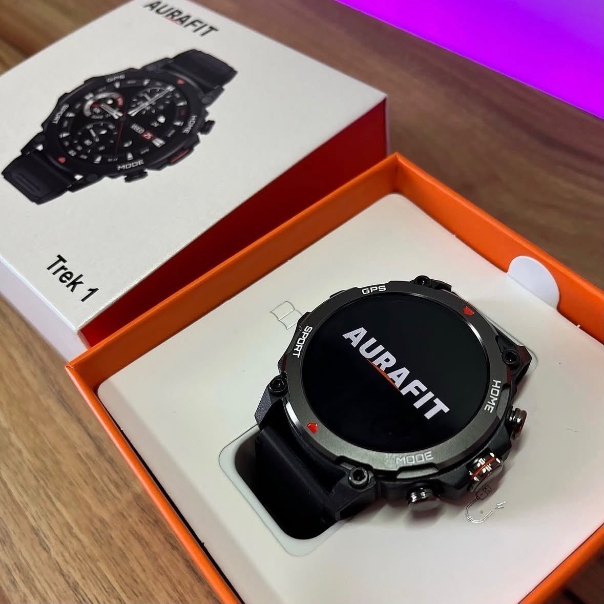 Smartwatch Aurafit Trek1 Com Gps