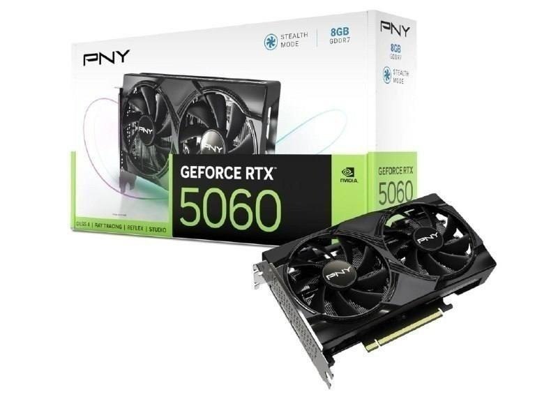 Placa de Vídeo NVIDIA GeForce PNY RTX 5060 8GB DUAL FAN OC Blackwell
