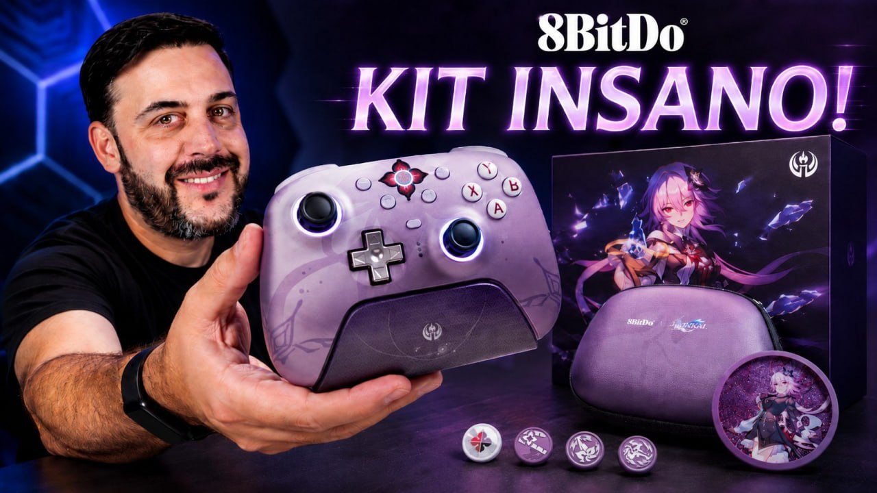 Controle 8BitDo Ultimate 2 Evernight Honkai: Star Rail