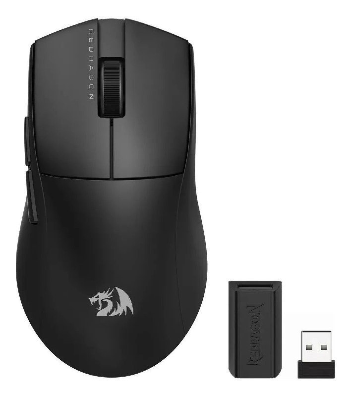Mouse Gamer Redragon King Pro 1K Preto Preto PMW3395