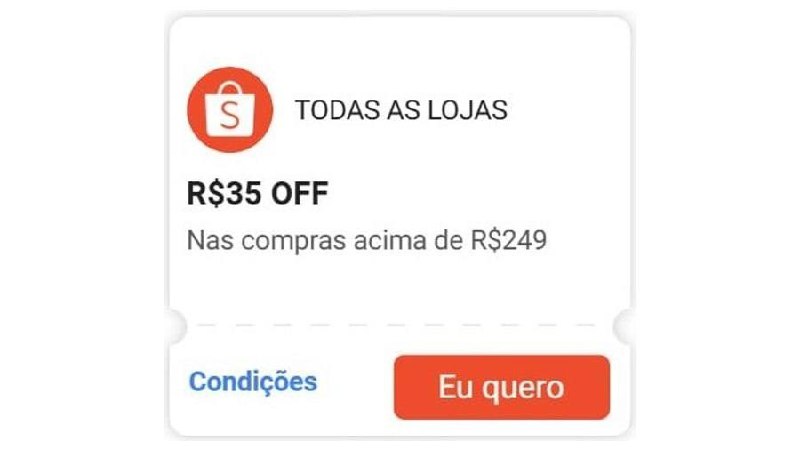 NOVOS CUPOM DE DESCONTO NA SHOPEE