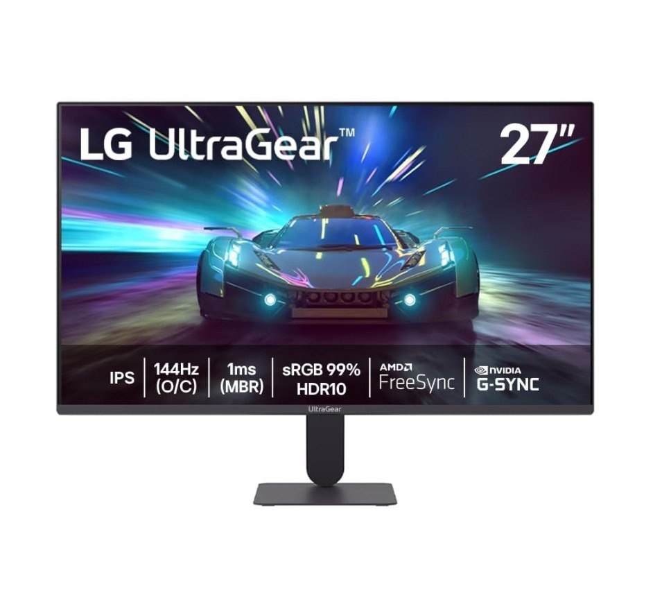 Monitor Gamer LG UltraGear 27 polegadas , Full HD, 144Hz, 1ms, IPS, G-Sync, FreeSync, HDR10, Preto - 27G411A-B
