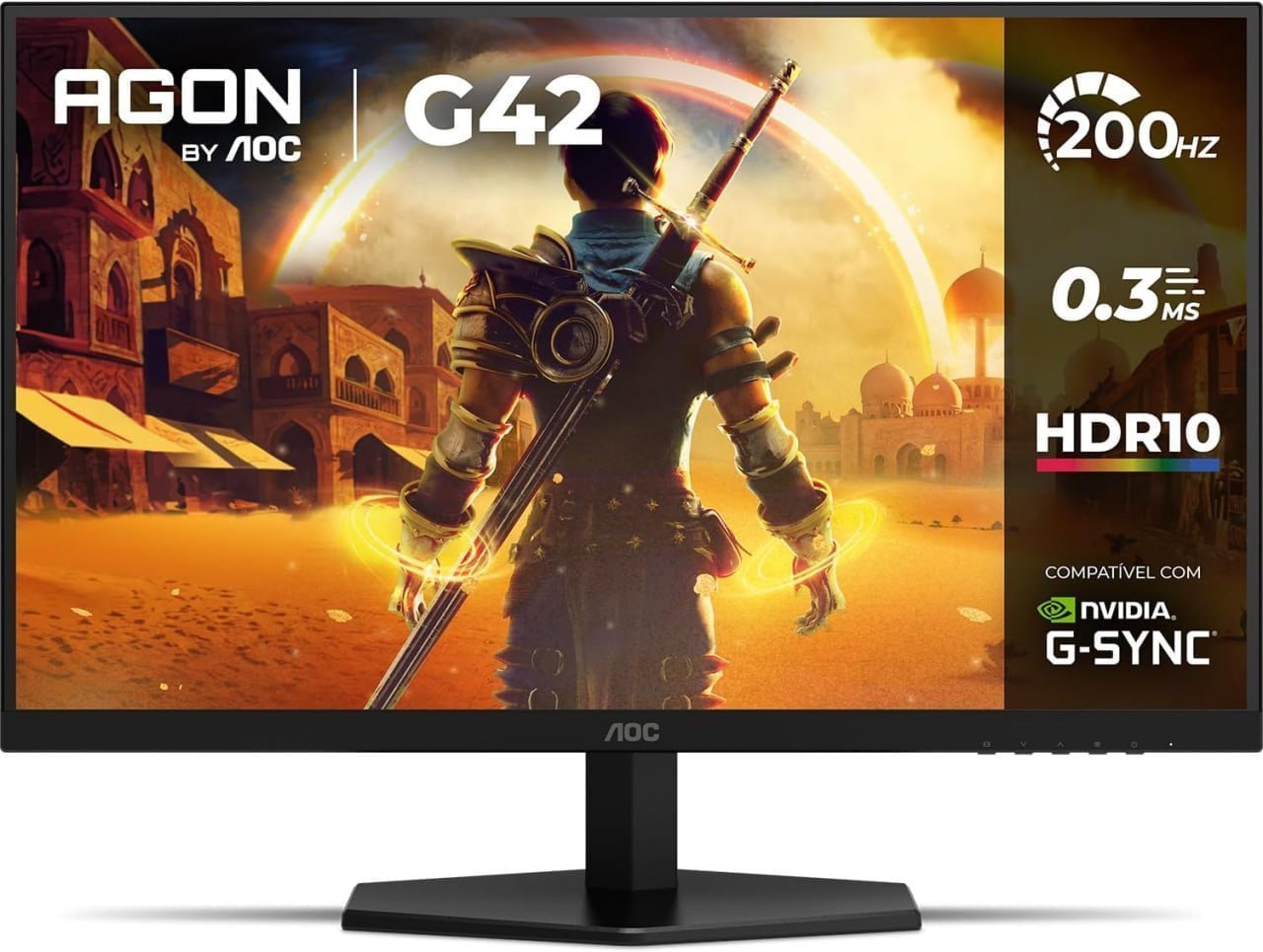 Monitor Gamer AOC AGON G42 27" 200Hz 0,3ms IPS HDR10