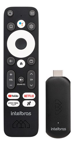 Smart TV Stick Full HD Intelbras (100% Certificado Google, Netflix e homologado pela Anatel)