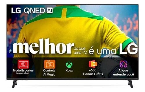 Smart TV 4K 50" LG QNED73 Portal de Games Processador AI α7 Ger8 4K Super Upscaling Google Cast Integrado Controle AI...