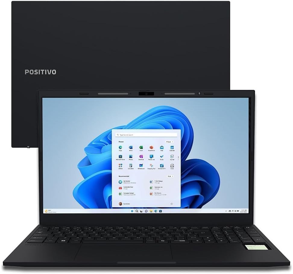 Positivo Notebook Vision R15M Amd Ryzen 5 5625U 8GB 25GB Windows 11
