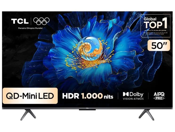 TCL 50" 4K UHD Miniled C6KS - Google TV 2025
