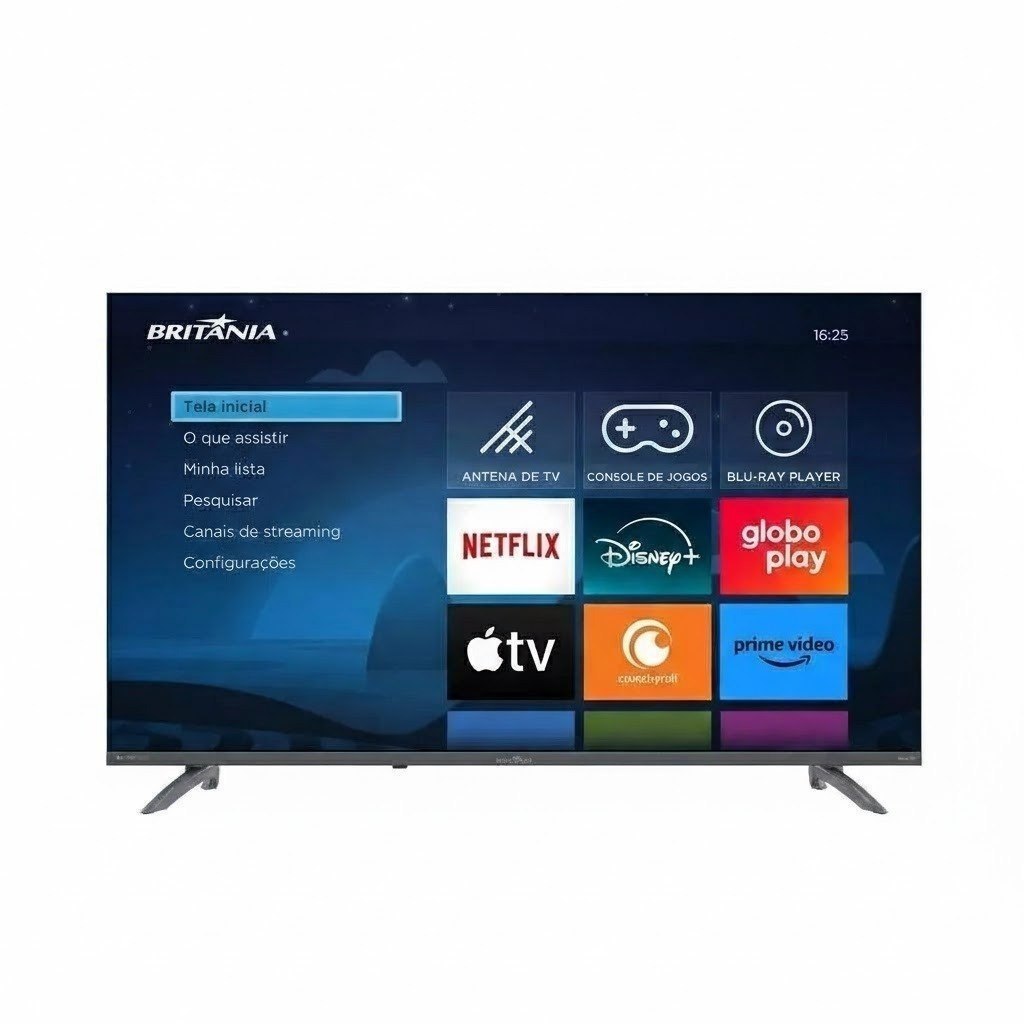 Smart Tv 43" Britânia Hdr10 Dolby Áudio B43cra