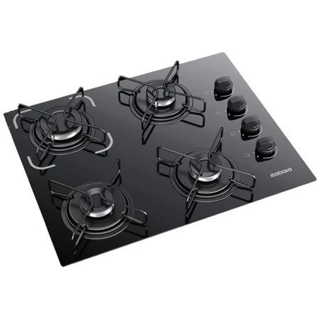 Fogão Cooktop 4 Bocas Bivolt Itatiaia Essencial Preto