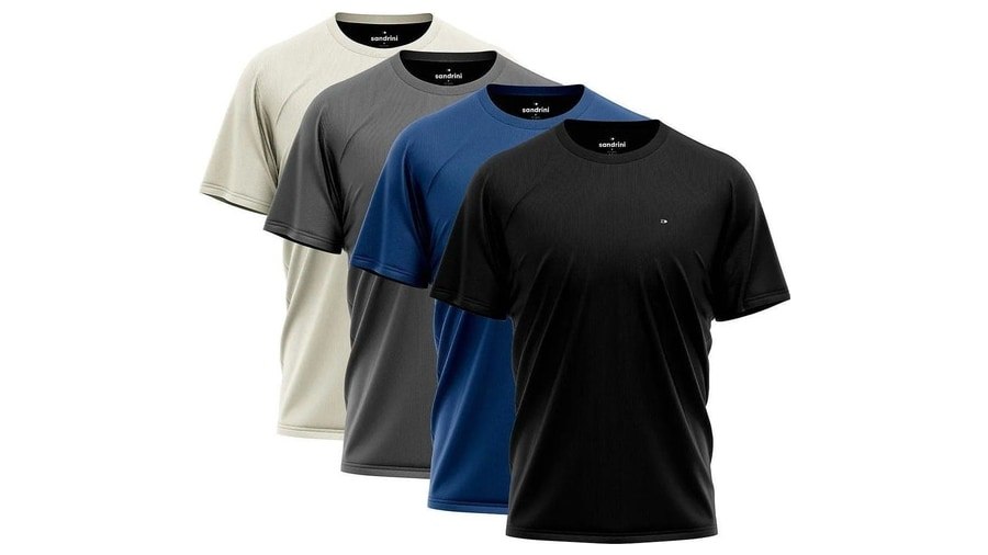 Kit 4 Camiseta Dry-fit Sandrini Masculina