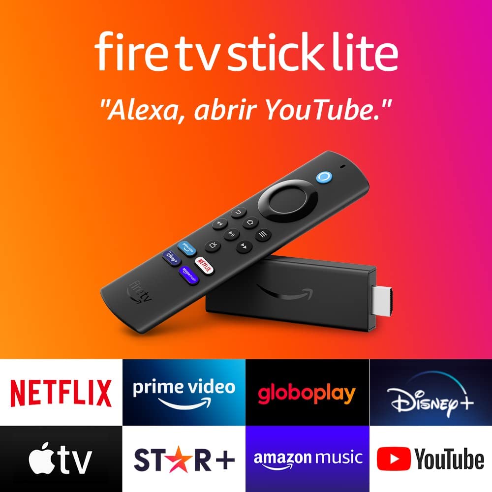 FIRE TV STICK LITE  CONTROLE REMOTO COM ALEXA  FTV-LT